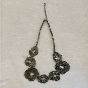 Elegant Textured Silver Necklace